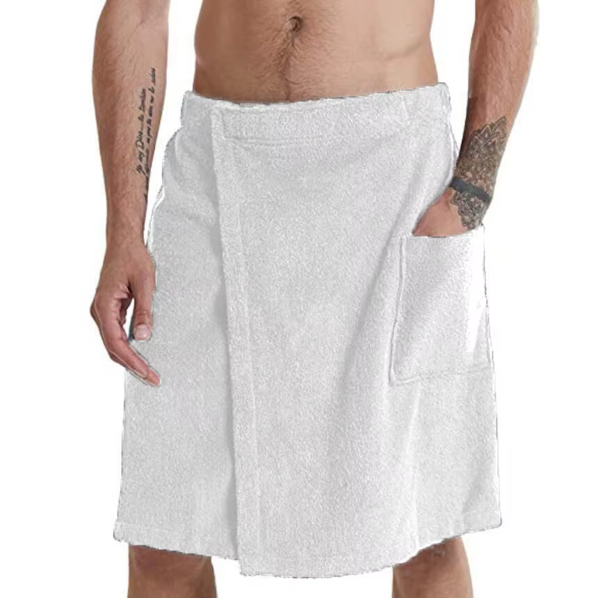 YOMDID-Serviette de Bain Douce et Portable pour Homme, Peignoir de Poche, Douche, Round Sauna, Gym, 