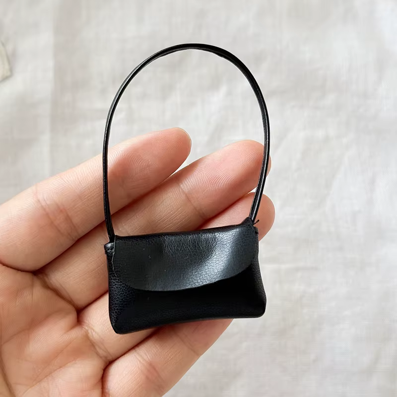 Accessoire exclusif pour maison de poupée, sac à main en cuir pour dame de 15 à 17 cm, jouet de sac 