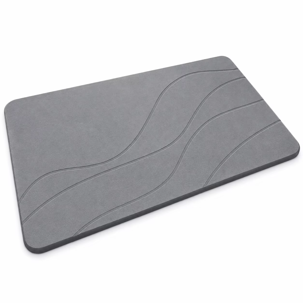 Tapis de bain en diatomite, tapis de sol antidérapant à séchage rapide pour salle de bain, tapis de 