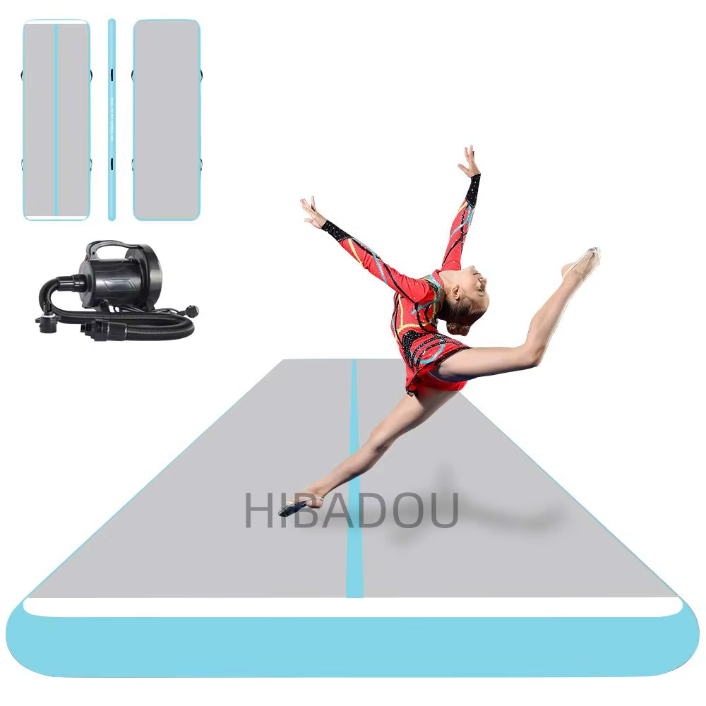 Tapis de gymnastique gonflable de voie d'air gonflable 8m 9m 10*2*0.2m tapis de sol gonflable tapis 