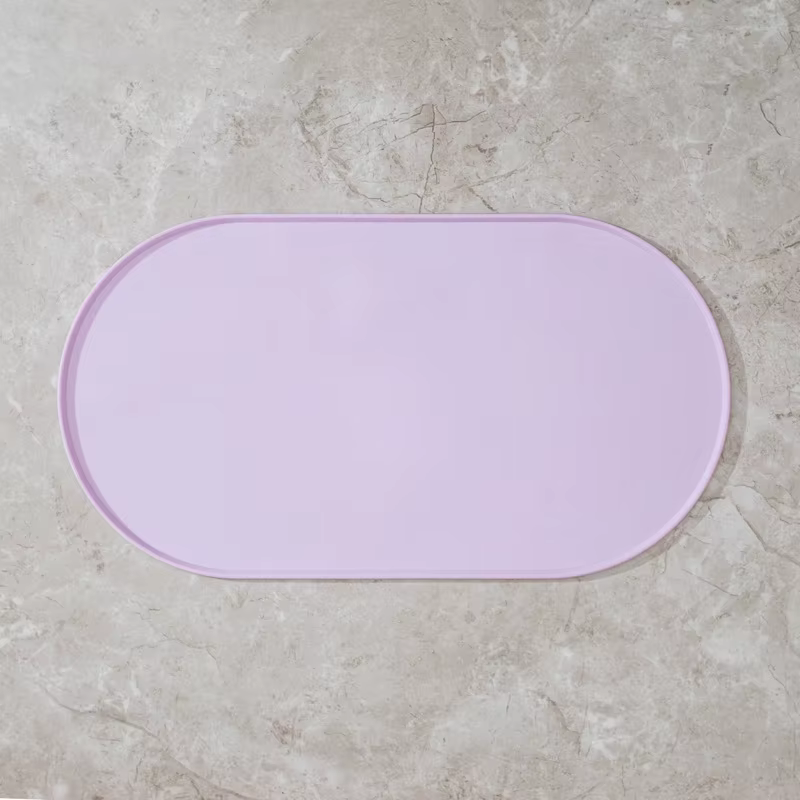 Tapis d'alimentation pour chat avec design antidérapant et imperméable, compatible avec les bols pou