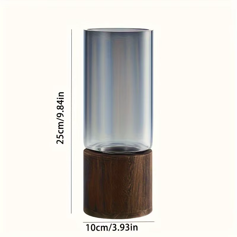 Vase rétro Simple et léger de luxe, décoration créative en verre de couleur primaire, Vase nourrissa