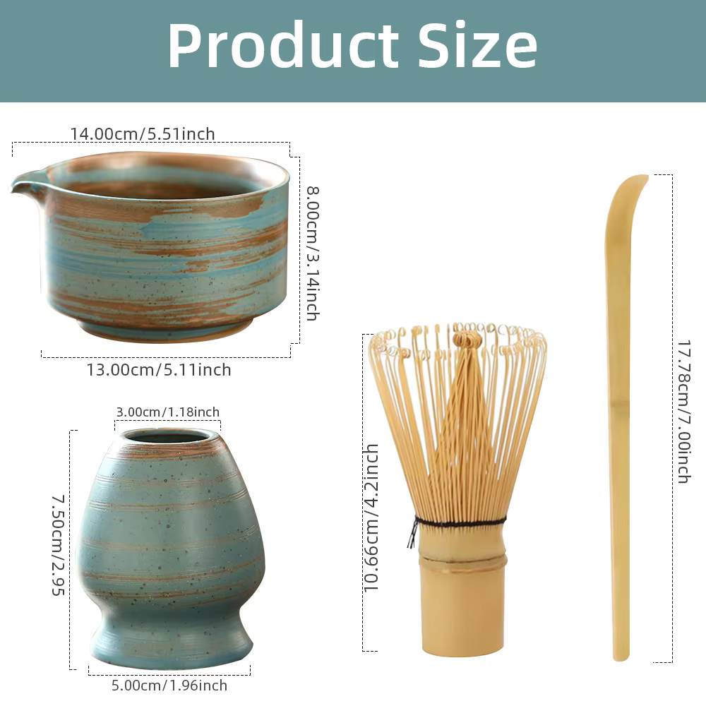Support de fouet Matcha japonais, bol Matcha pour cérémonie du thé, fouet en bambou, broyeur, brosse