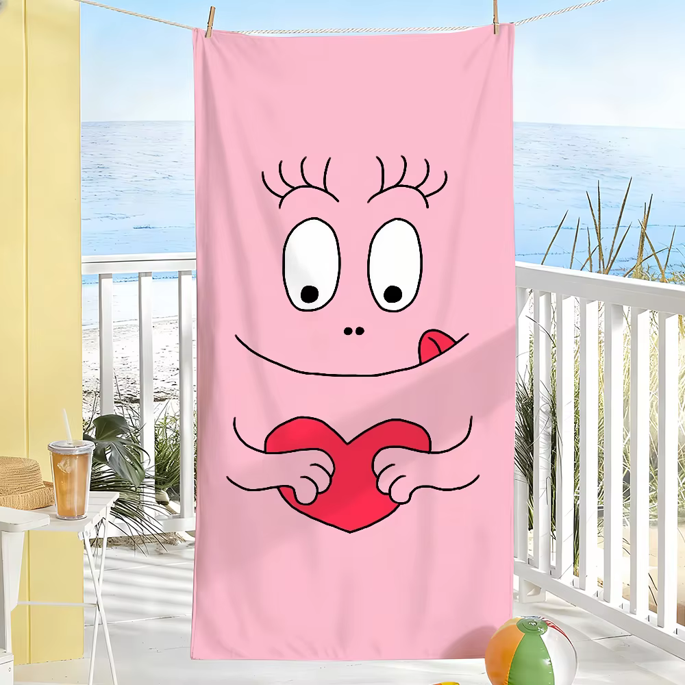 Mignon b-barapapa dessin animé serviette douce piscine cadeau pour voyage salle de sport douche Camp