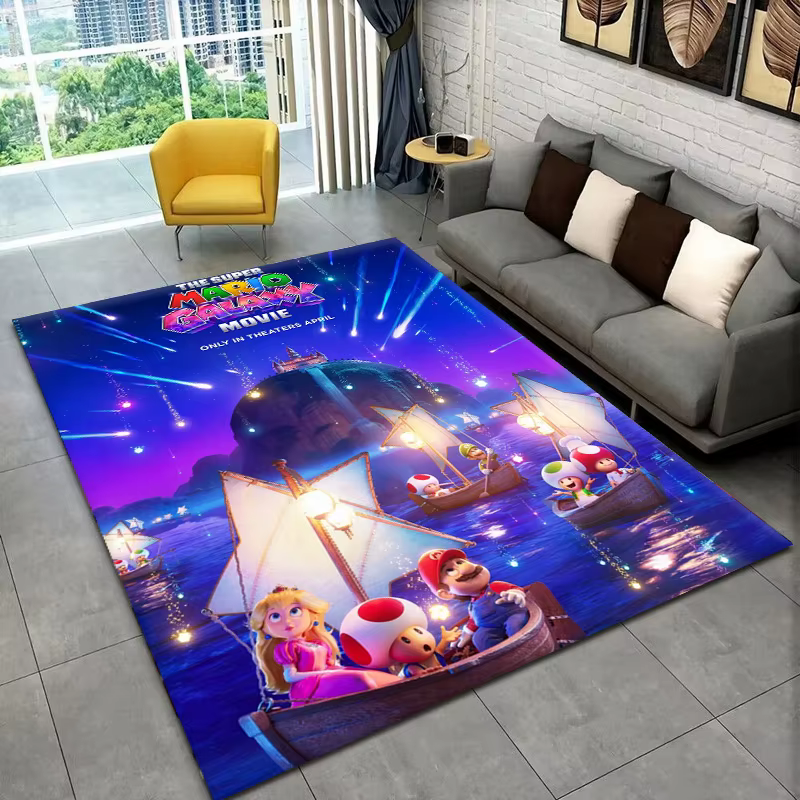 Tapis de sol antidérapant 2026 The Super M-mario-s Catroon B-Bros pour chambre, salon, décoration, c
