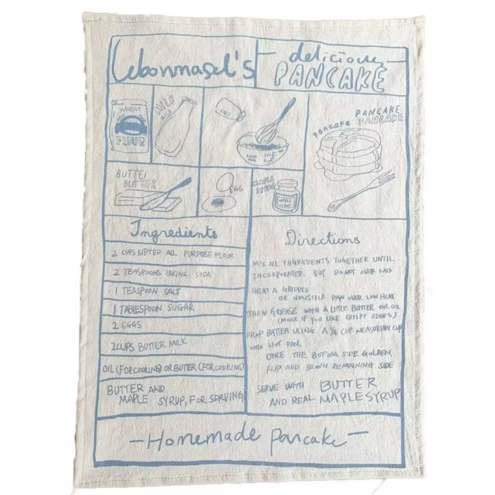 Gril de serviette de table d'impression de style coréen, vintage, français, polymères de bureau de c