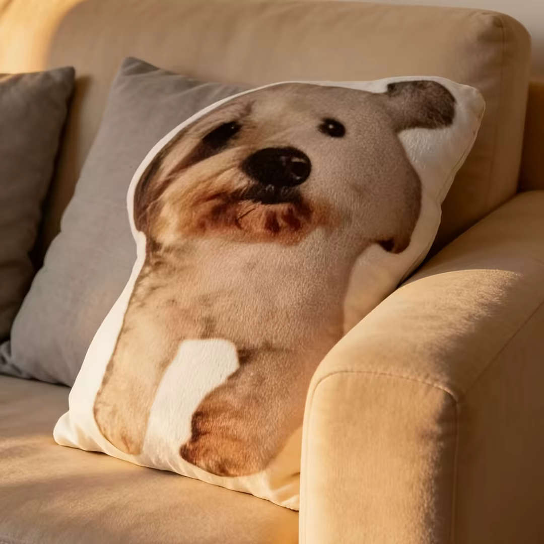 1 coussin en peluche imprimé en 3D personnalisé, personnalisable avec vos photos ou celles de votre 