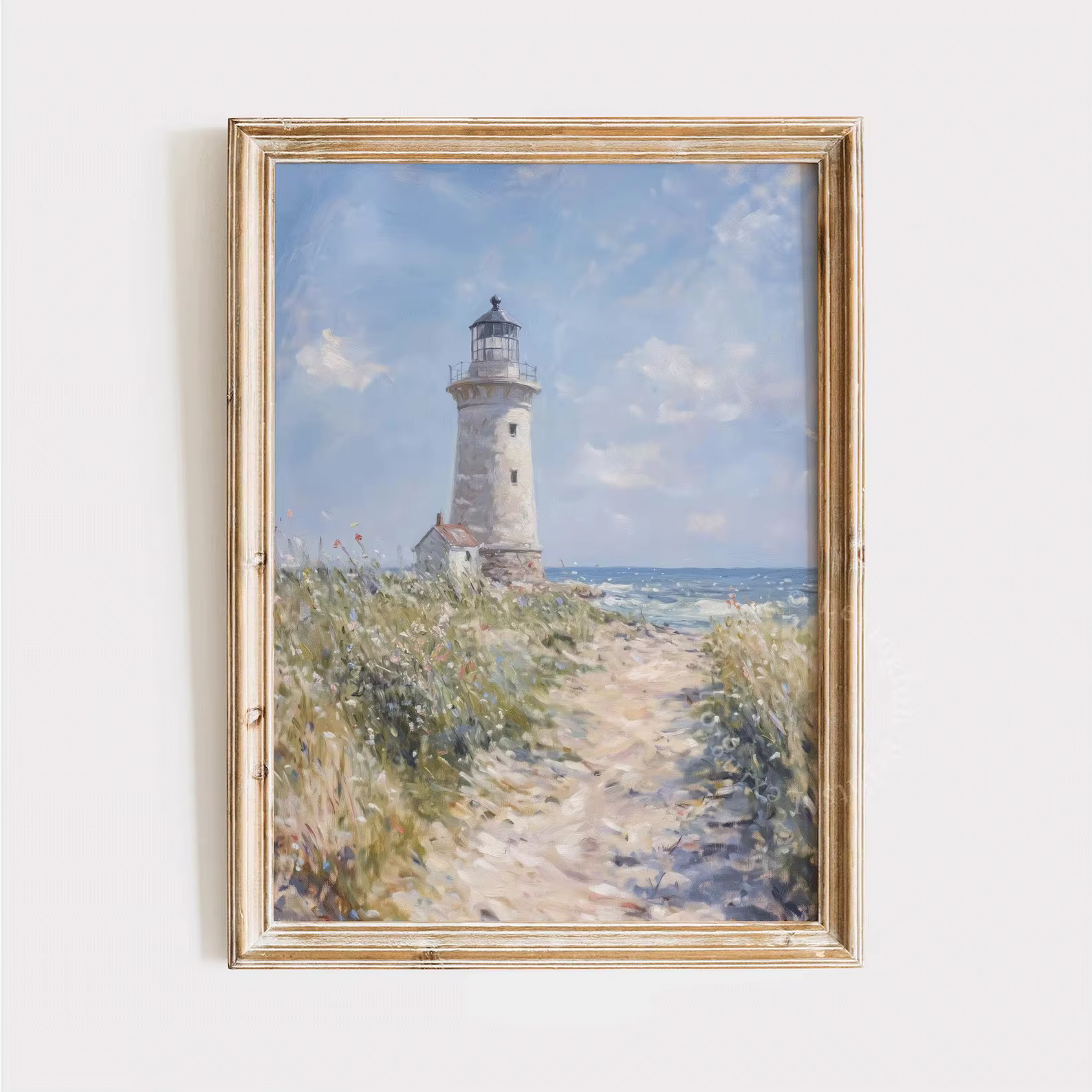 Impression de phare côtier, Art mural IMPRESSABLE d'été, Art mural de plage imprimé côtier, décorati