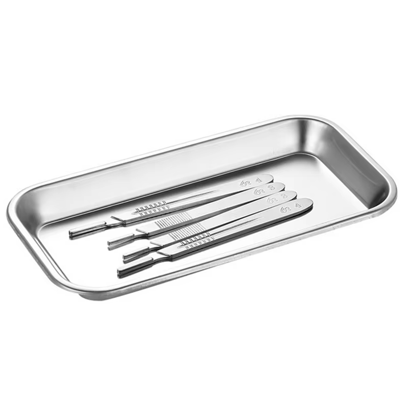 Plateau de rangement en acier inoxydable pour cuisine, plateau de rangement pour outils dentaires, m