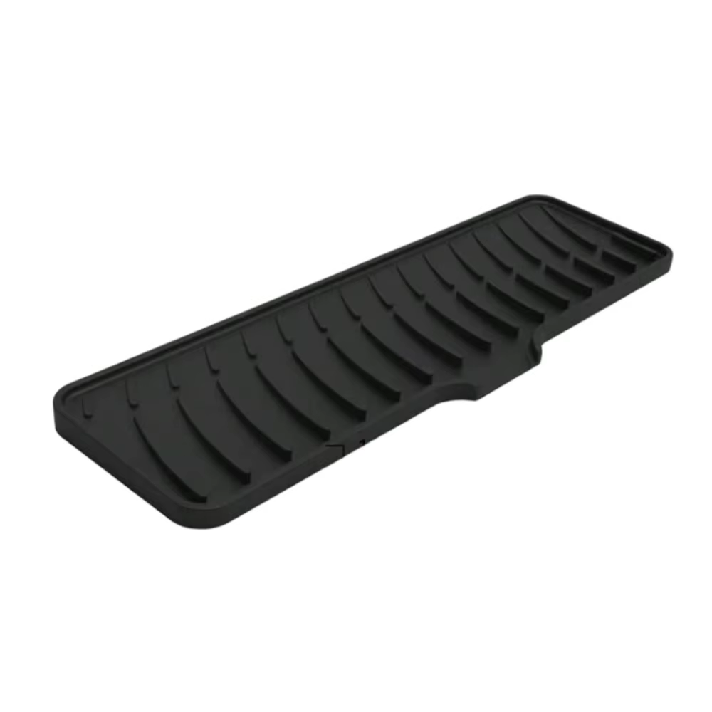 Protection contre les éclaboussures d'évier de cuisine-tapis de vidange en Silicone autour du robine