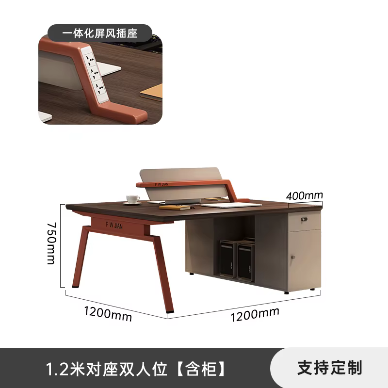 Bureau esthétique permettant de gagner de l'espace, grande taille, intérieur chinois bon marché, Xen