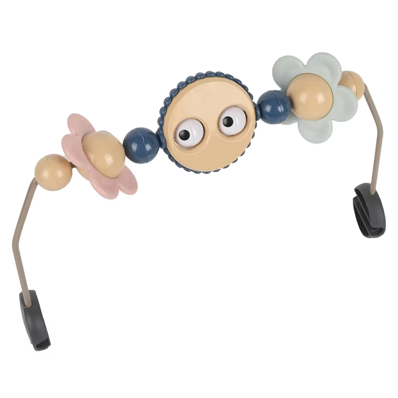 Accessoire de videur pour bébés, arc de poussette avec yeux mobiles pour siège de voiture, Installat