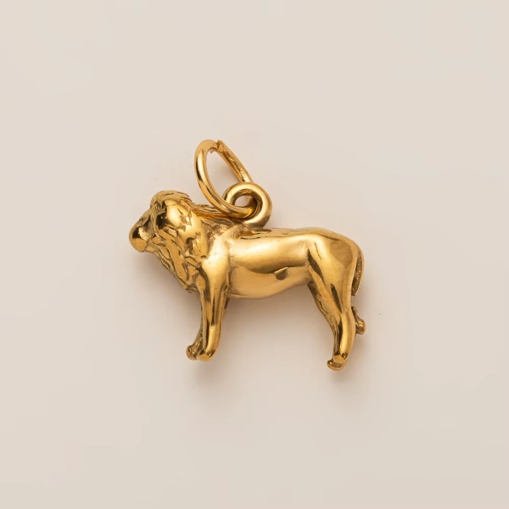 Pendentif série animaux en acier inoxydable, petit pendentif plaqué sous vide, couleur or 18 carats,