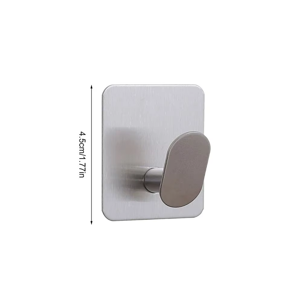 Crochets pour serviettes de salle de bain, crochets autocollants, crochets en acier inoxydable en fo