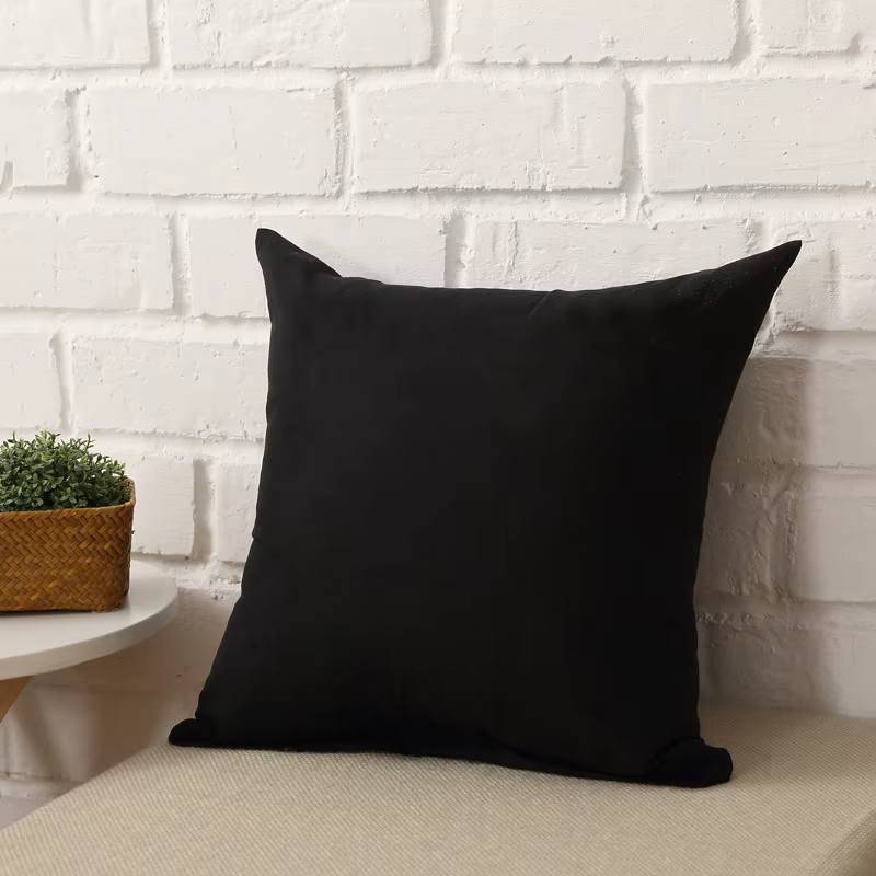 Housse de coussin couleur bonbon, taie d'oreiller Simple et solide, gris, blanc, noir, taies d'oreil
