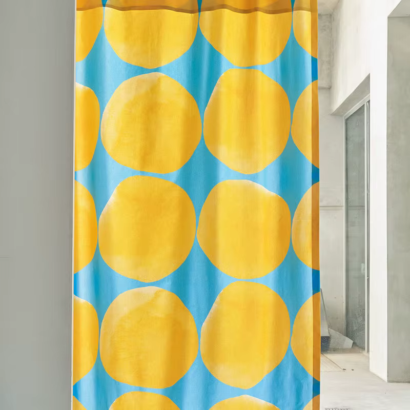 Rideau adhésif Velcro Ins pour chambre à coucher, fenêtre en baie, semi-occultant, en tissu velours 