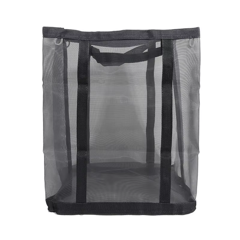 Panier à linge en maille de nylon, panier à linge adapté à la chambre à coucher, à la salle de bain,