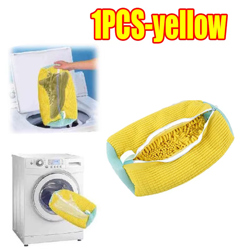 Sacs à linge, sac pour Machine à laver les chaussures, avec fermeture éclair, avec riche peluches à 