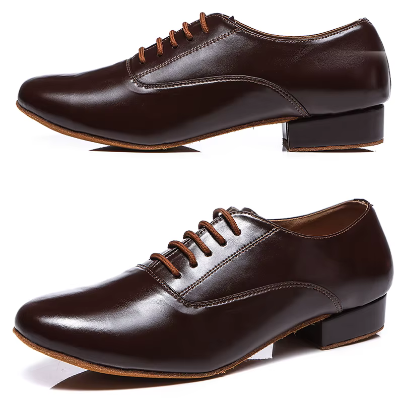 Chaussures de danse de salon pour hommes Standard moderne chaussures latines à fond souple talon bas