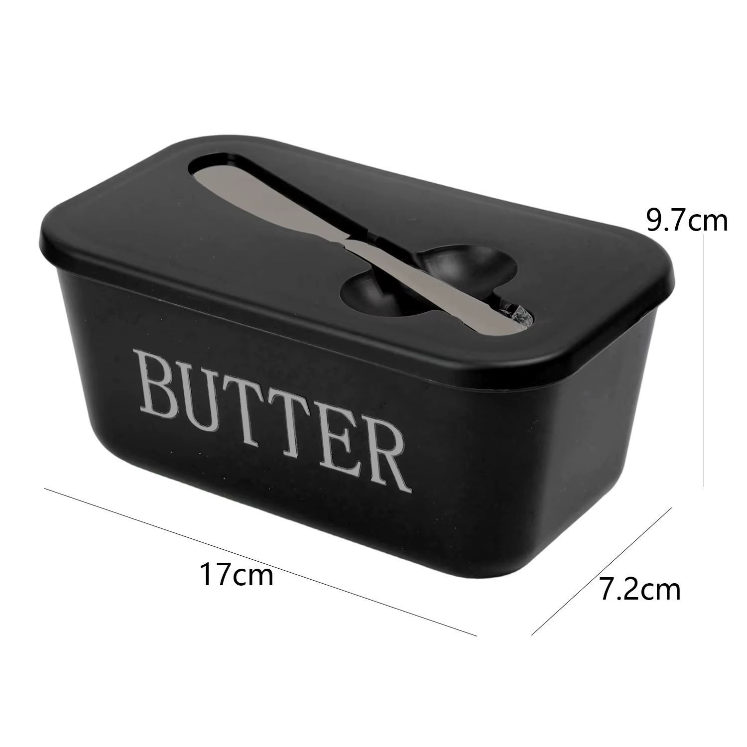 Boîte à beurre avec couteau en acier inoxydable, boîte de rangement scellée pour Restaurant, réfrigé