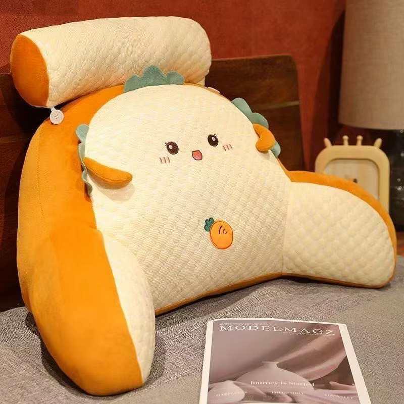 1 oreiller de lecture réglable - Coussin ergonomique de soutien dorsal pour lit/canapé/sol, design m