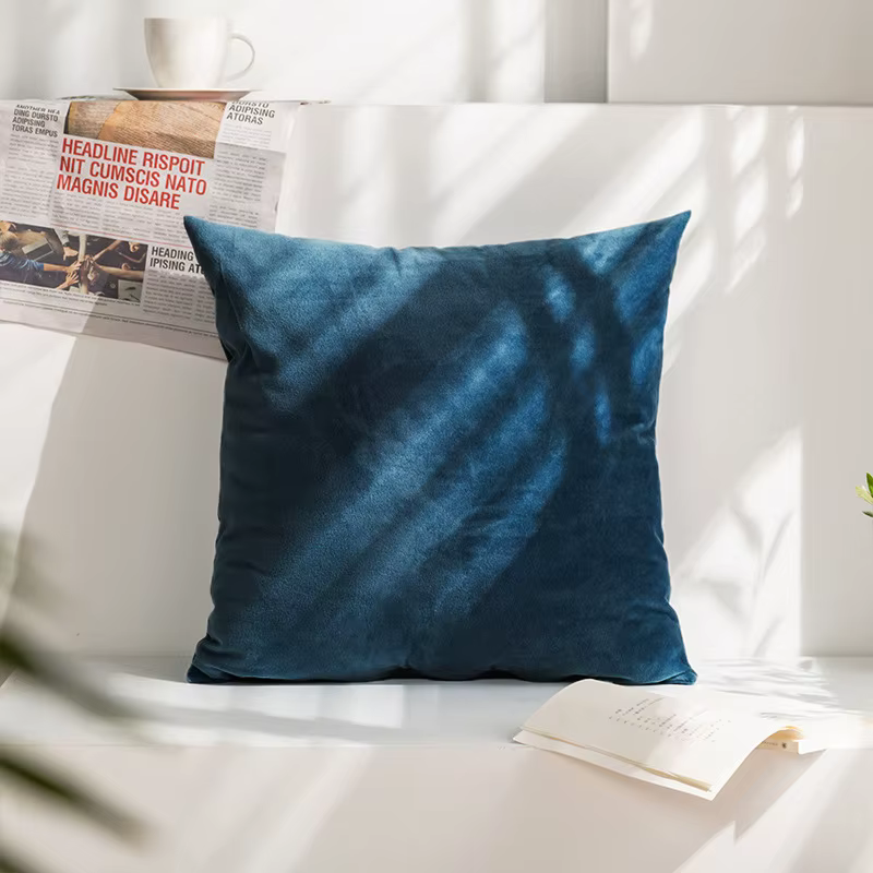 Juste de coussin en velours doux, taie d'oreiller décorative blanche, canapé et voiture, salon et ma