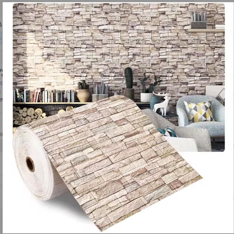 Papier peint auto-adhésif décoratif imperméable et résistant à l'humidité, style rétro, décoration d