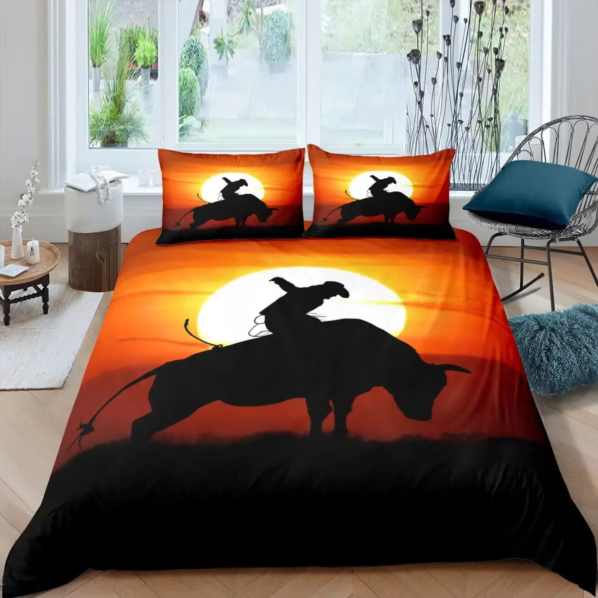 Western Cowboy housse de couette ensemble Vintage ferme ensemble de literie pour enfants garçons ado