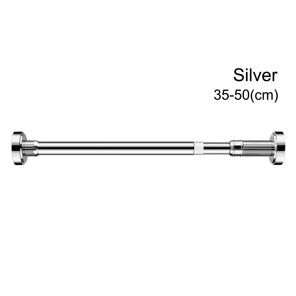 Tige extensible multifonctionnelle réglable en acier inoxydable, poteau télescopique pour rideau, ti