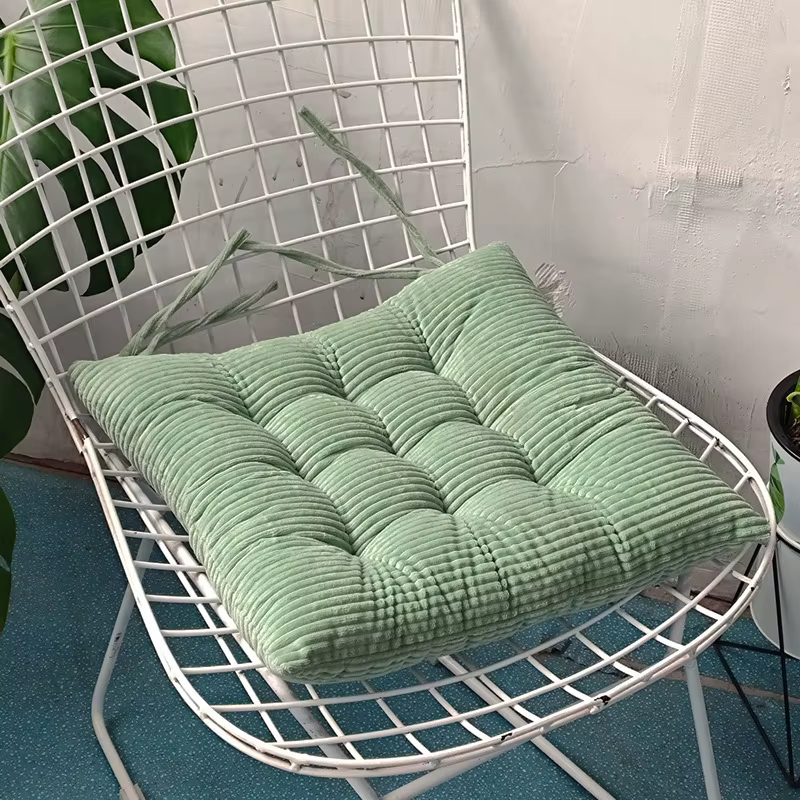 Coussin à Sangle en Velours Côtelé Doux et Confortable, Solide, pour Chaise de Bureau, Salon, Canapé