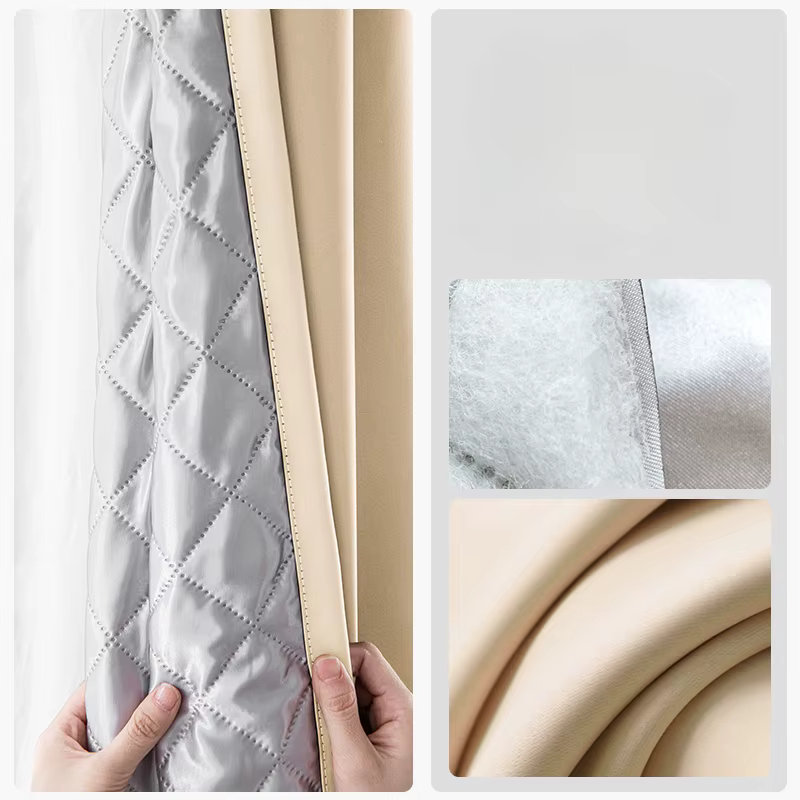 Optics-Rideaux Occultants pour Chambre à Coucher et Salon, Coupe-Vent, Sandwich, Coton, Isolation Th