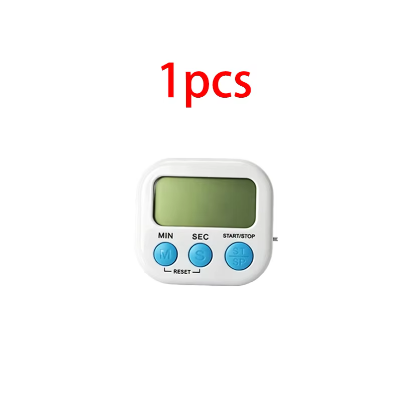 Minuteur de cuisine numérique compact avec grands chiffres, alarme sonore puissante, support magnéti