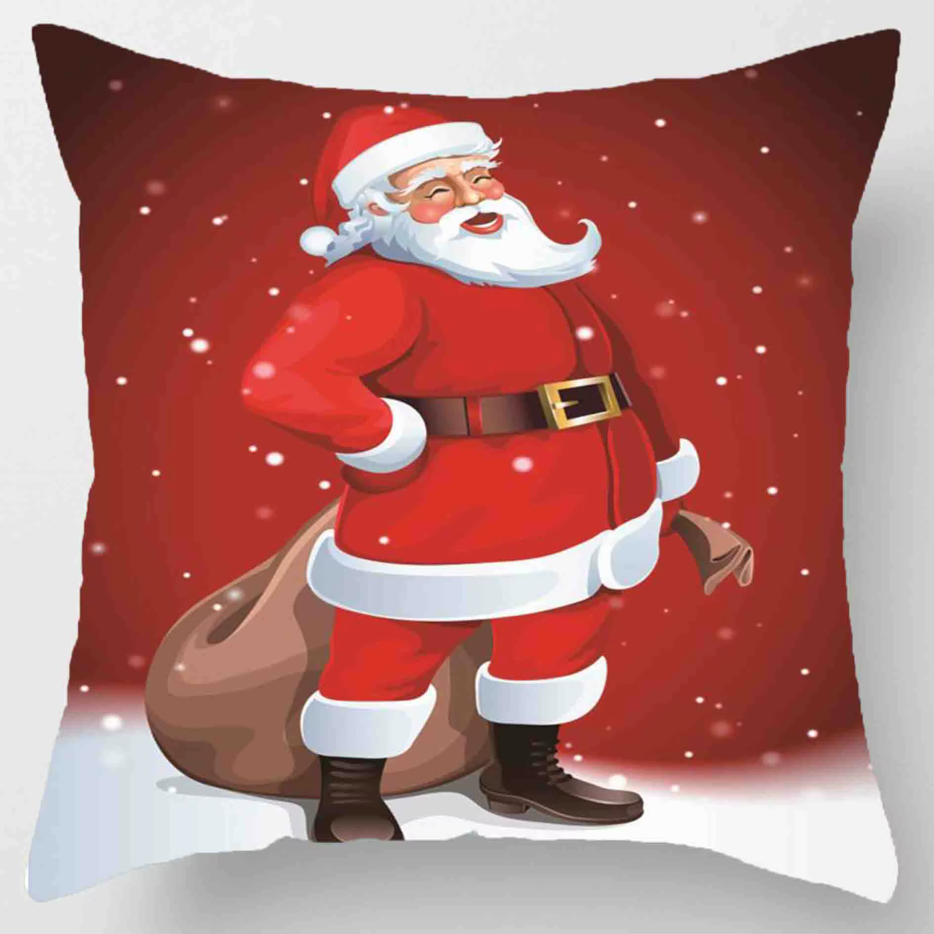 Ensemble de coussins de Noël 45 * 45 cm taie d'oreiller ornements de Noël adaptés à la maison Navida