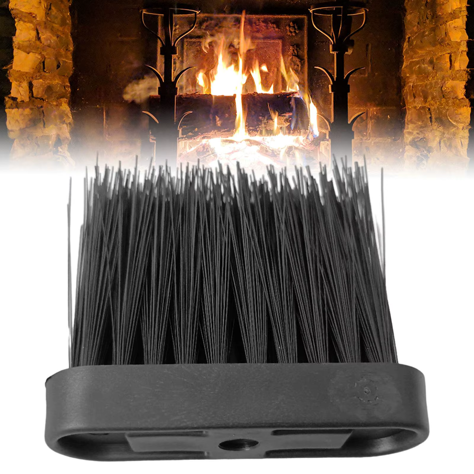 Tête de remplacement de brosse de cheminée, gril, charge rapide, foyers, feux de camping, support de