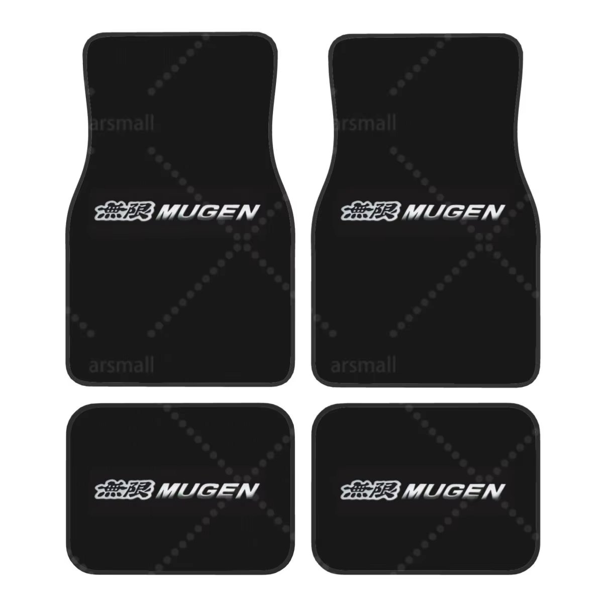 Mugen tapis de sol de voiture ensemble de 4 pièces universel Auto avant et arrière tapis de pied ant