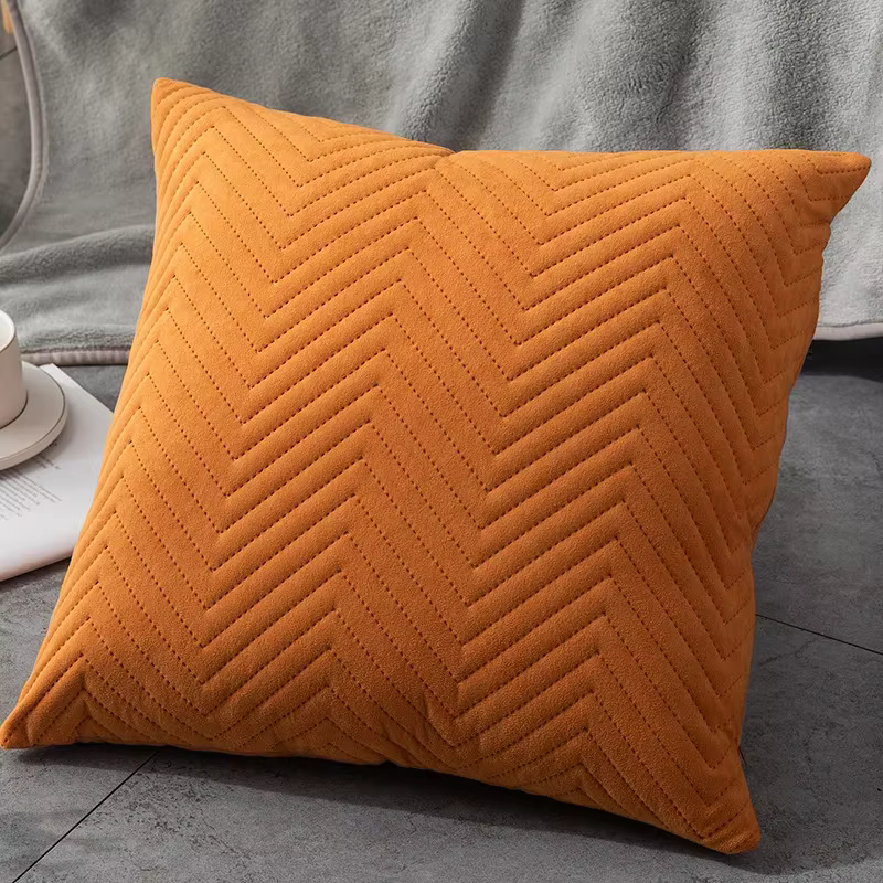 Taie d'oreiller en velours, ensemble de coussins de lit pour la maison, taie d'oreiller simple pour 
