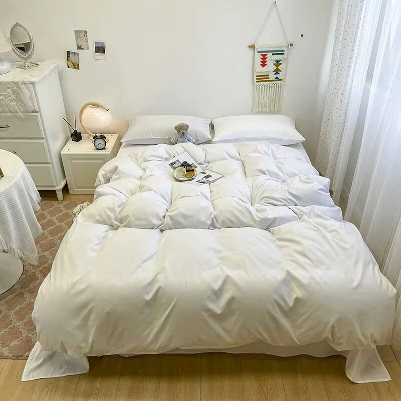 ​ ​ Housse De couette noire, 1 pièce, housse De couette unie 220x240cm pour lit Queen/Double, Housse