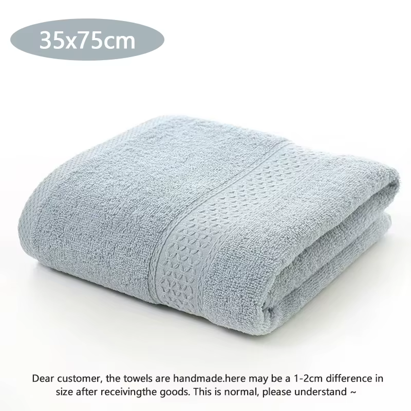 Serviette de bain en coton, couleur unie, douce et absorbante, usage polyvalent pour salle de bain d