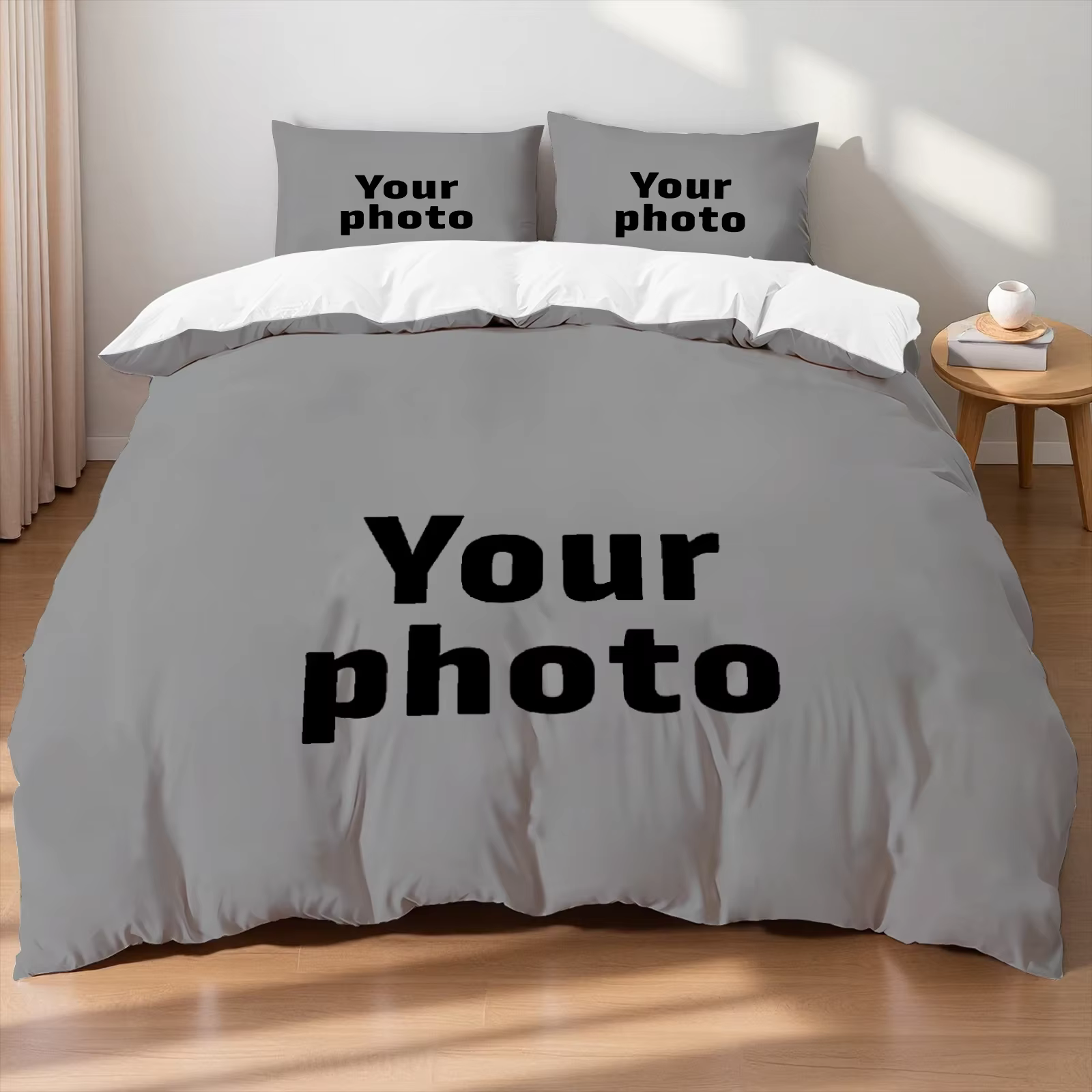 Parure de lit avec Photo personnalisée, housse de couette imprimée en 3D, télécharger votre Photo, L