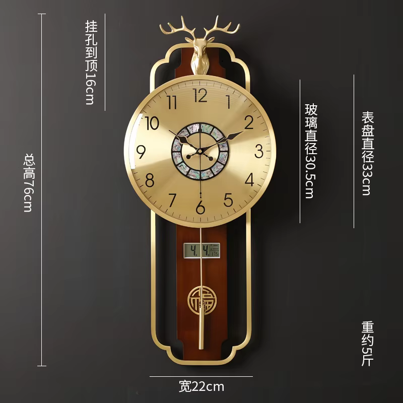 Horloge murale de Style européen, esthétique, suspendue au bureau, Unique, cuisine de luxe, accessoi