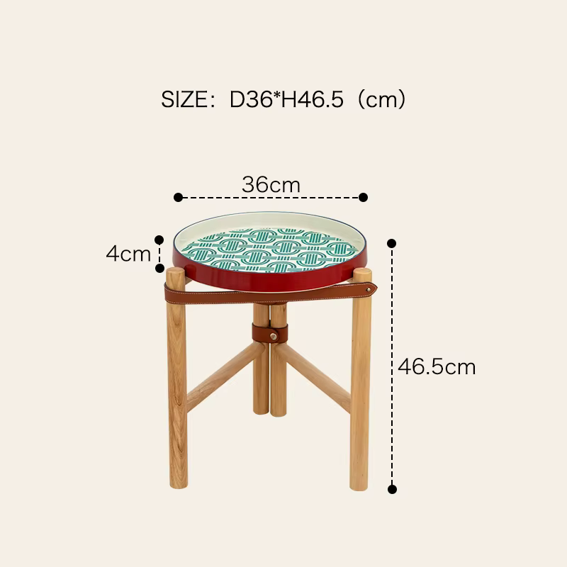 Table basse vintage, table d'appoint de canapé de salon, plateau en céramique, table à thé en bois m