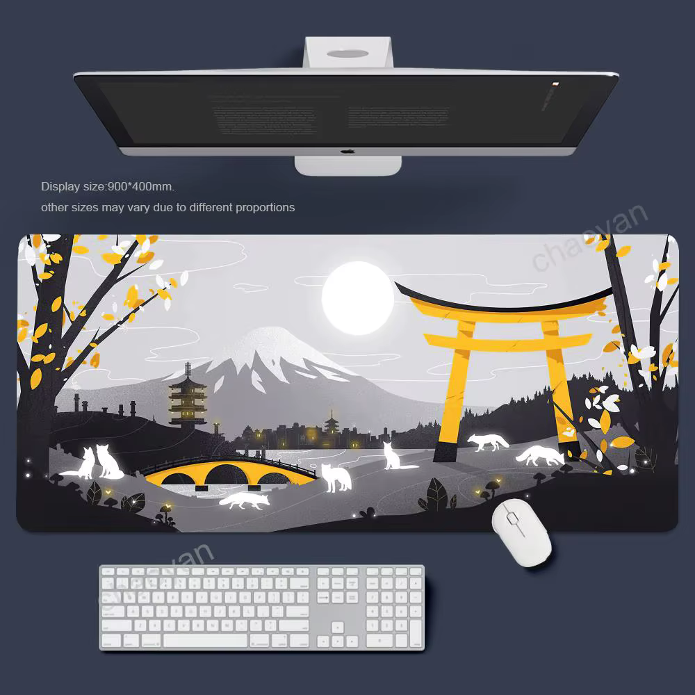 XXL style japonais tapis de souris ordinateur nouveau XXL tapis de souris clavier tapis Gamer doux b
