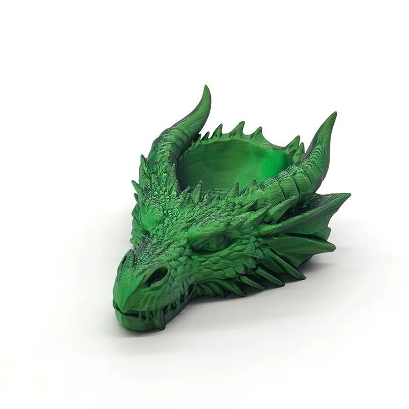 Plateau de rangement tête de dragon gothique, présentoir à bijoux, organisateur fantaisie pour salon