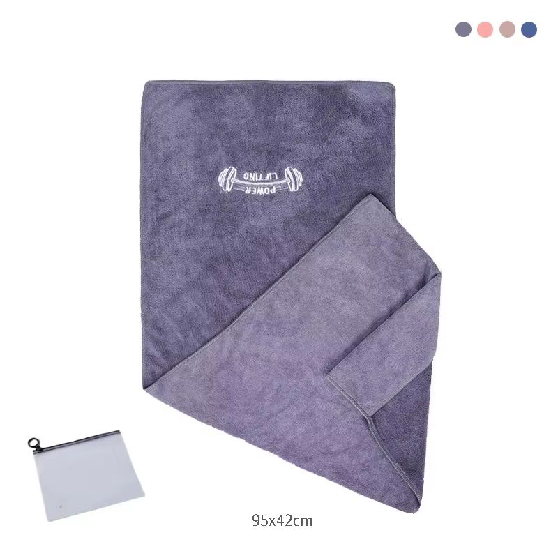 Serviette de sport à séchage rapide 42*95cm en microfibre pour la salle de sport, le yoga, l'entraîn