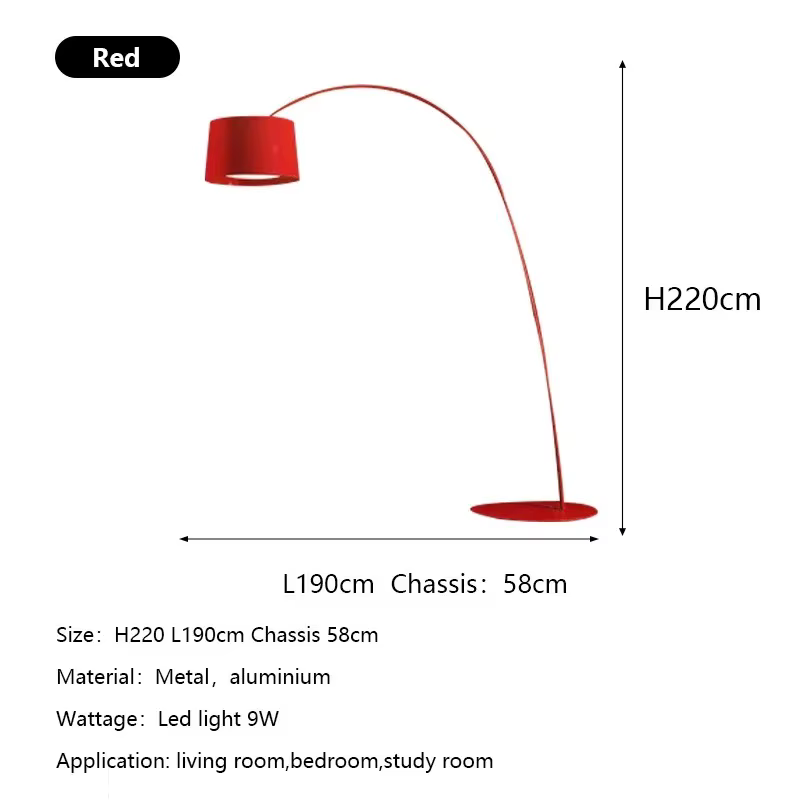 Lampadaire nordique minimaliste Arc chambre salon lampadaires canapé étude lampe de pêche chambre dé
