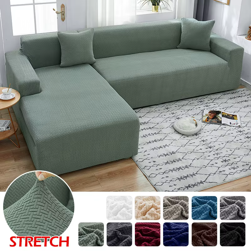 LEVIVEl – housses de canapé élastiques en Jacquard, fauteuil géométrique tricoté, protection de chai
