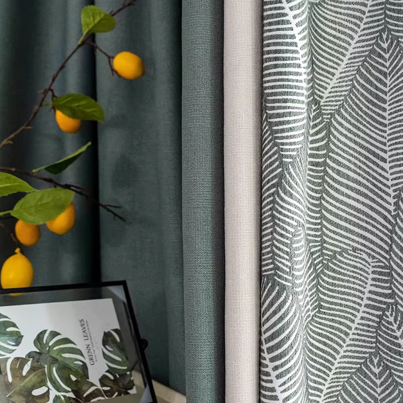 Rideau en Chenille épais haut de gamme, rideaux d'ombrage simples pour salon chambre à coucher, écra