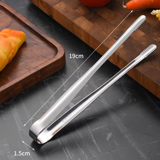 Pinces à gril en acier inoxydable, pince alimentaire pour barbecue, pince à Steak, pince à pain, ust