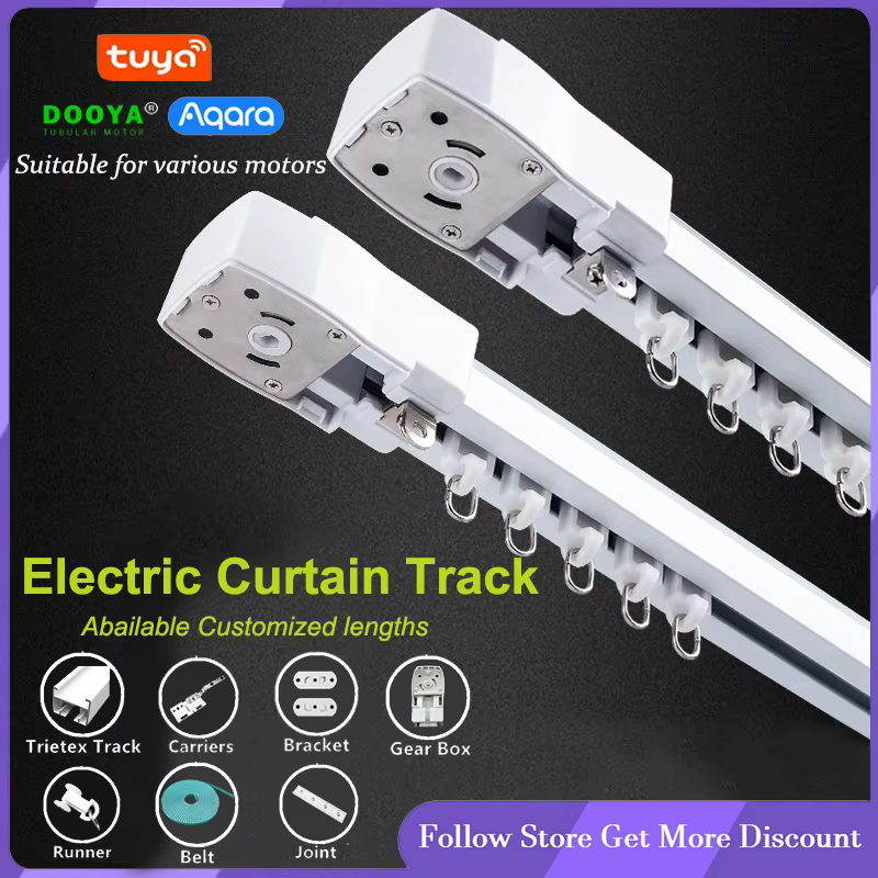 Rails de rail de rideaux intelligents, rideaux de corniche électriques pour Aqara C3 B1 A1 Tuya Wifi