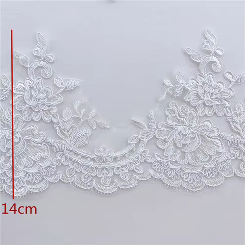 Accessoires pour cils en dentelle, robe de soirée, coiffure, décoration de jupe, fait à la main, bri